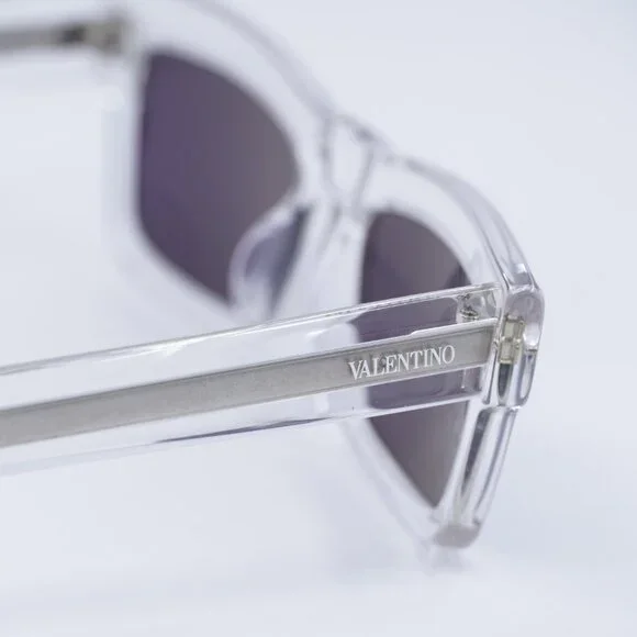Valentino V-SHARP VLS-134C Sunglasses Transparent Rectangle  display picture 3